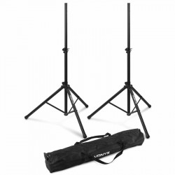 Vonyx LS-01K (2 db) hangfalállvány, acél, (30 kg) + hordtáska Besorolásra vár
