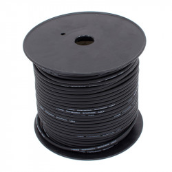 Thunder M008 Mikrofonkábel, 2 ér + árnyékolás, fekete, 100 m