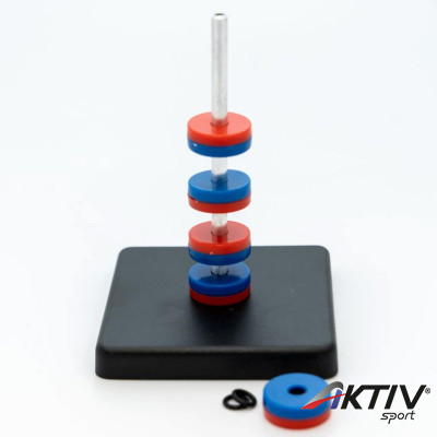 Mágnesgyűrűk (lebegő mágnesek) állványon