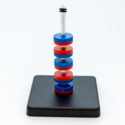 Mágnesgyűrűk (lebegő mágnesek) állványon