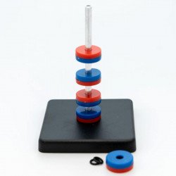 Mágnesgyűrűk (lebegő mágnesek) állványon Besorolásra vár