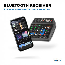 Vonyx VMM100 Zene keverő, USB, Bluetooth
