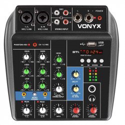 Vonyx VMM100 Zene keverő, USB, Bluetooth Besorolásra vár
