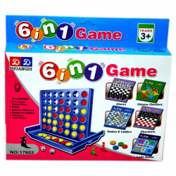 6 az 1-ben társasjáték csomag Szórakoztató játékok