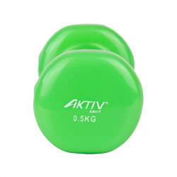 Kézisúlyzó vinyl Aktivsport 0,5 kg zöld