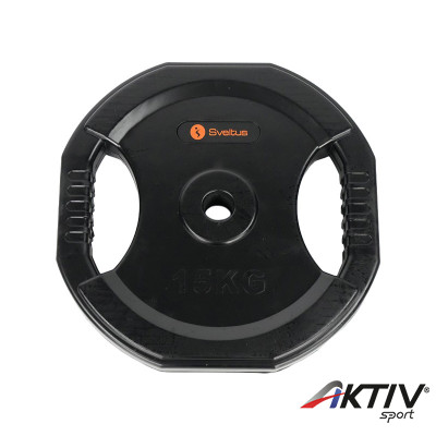 Súlytárcsa markolattal gumírozott Sveltus 15 kg