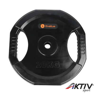 Súlytárcsa markolattal gumírozott Sveltus 20 kg