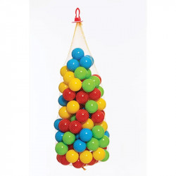 Színes labdák hálóban 100 db Sportszer Dohány Toys