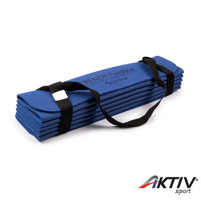 Fitnesz szőnyeg összehajtható Trendy FoldMat Eco 180x60x0,6 cm kék