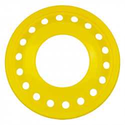 Frizbi 28,5 cm lyukas sárga Sportszer Dohány Toys