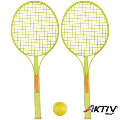 Teniszütő szett gyerekeknek 2 ütő 1 labda zöld