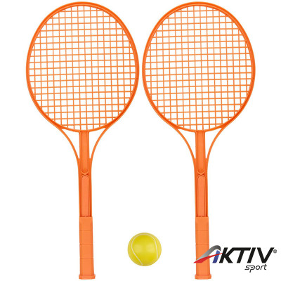 Teniszütő szett gyerekeknek 2 ütő 1 labda narancs