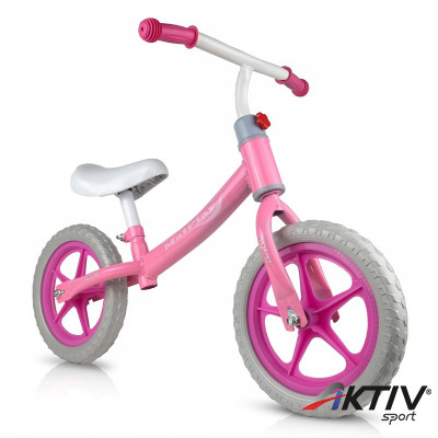 Futóbicikli rózsaszín-fehér méret: 10