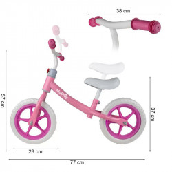 Futóbicikli rózsaszín-fehér méret: 10