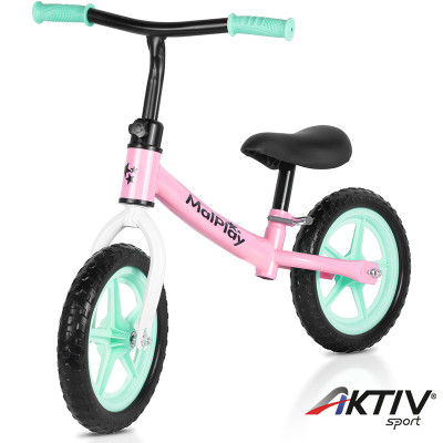 Futóbicikli pink-türkiz-fehér méret: 10