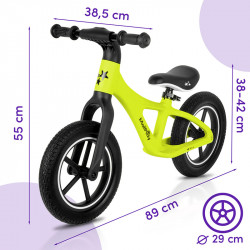 Futóbicikli NYLU citromsárga méret: 10