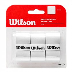 Teniszütő grip Wilson Pro Sensation Feel 3 db fehér Sportszer Wilson