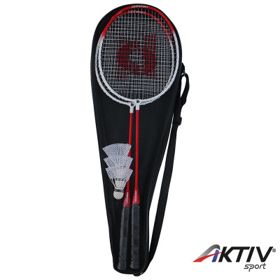 Tollaslabda szett Donnay 2 ütő 3 labda piros