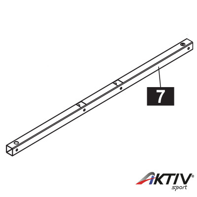 Alkatrész zártszelvény 712 mm fekete