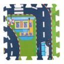 Puzzle szőnyeg városi közlekedés