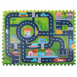 Puzzle szőnyeg városi közlekedés Játék Eddy Toys
