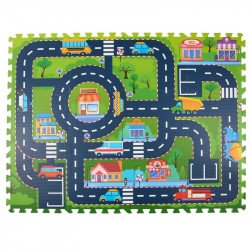 Puzzle szőnyeg városi közlekedés Játék Eddy Toys