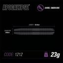 Dart szett Winmau Steel Apocalypse brass 23 g