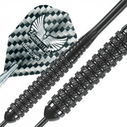 Dart szett Harrows Steel Black Arrow brass 20 g
