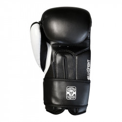 Boxkesztyű Hell Fight 2026 műbőr fekete-fehér