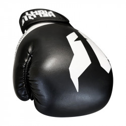 Boxkesztyű Hell Fight 2026 műbőr fekete-fehér