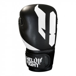 Boxkesztyű Hell Fight 2026 műbőr fekete-fehér