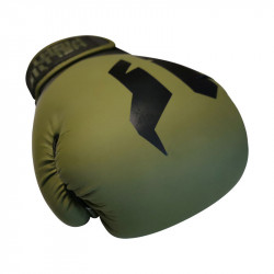 Boxkesztyű Hell Fight 2026 műbőr oliva-fekete