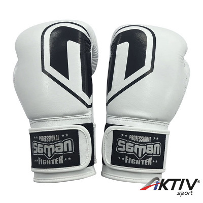 Boxkesztyű Saman Force bőr fehér 10 oz