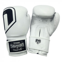 Boxkesztyű Saman Force bőr fehér 10 oz