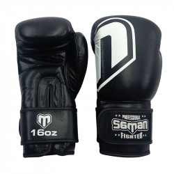 Bokszkesztyű Saman Force bőr fekete 14 oz