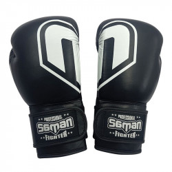 Bokszkesztyű Saman Force bőr fekete 14 oz Sportszer Saman
