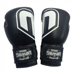 Bokszkesztyű Saman Force bőr fekete 16 oz Sportszer Saman
