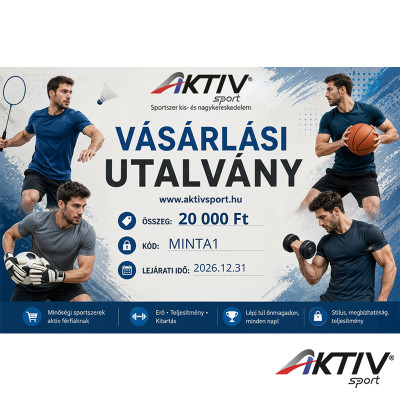 Vásárlási utalvány 20000 Ft kék mintával