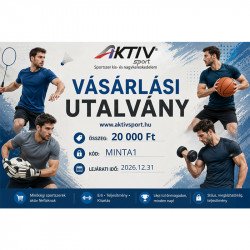 Vásárlási utalvány 20000 Ft kék mintával Vásárlási utalványok Aktivsport