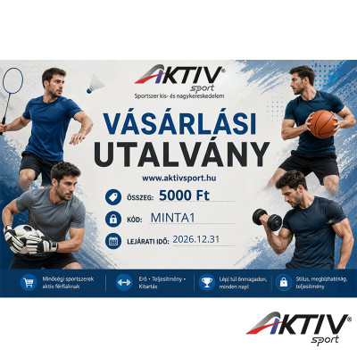 Vásárlási utalvány 5000 Ft kék mintával