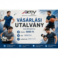 Vásárlási utalvány 5000 Ft kék mintával Vásárlási utalványok Aktivsport
