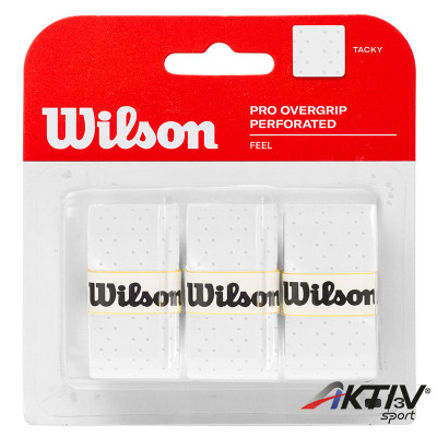 Teniszütő grip Wilson Pro Perforated 3 db fehér