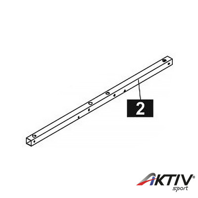 Alkatrész zártszelvény 712 mm 25x25x1,2 mm fekete
