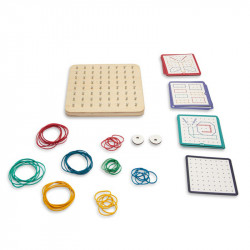 Készségfejlesztő játék BS Toys Geoboard