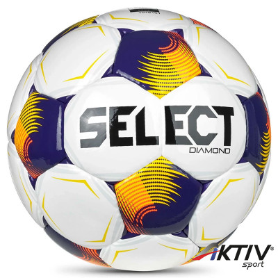 Focilabda Select Diamond fehér-narancs méret: 5