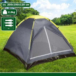 Kiállítási darab sátor Camp Active 3 személyes 200x180x120 cm szürke Sportszer Camp Active