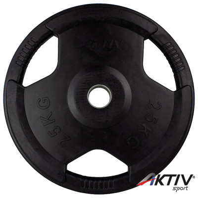 Aktivsport Gumírozott súlyzótárcsa 25 kg 51 mm