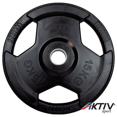 Aktivsport Gumírozott súlyzótárcsa 15 kg 51 mm