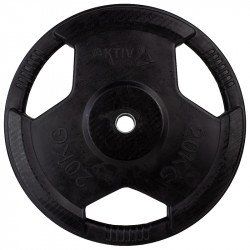Aktivsport Gumírozott súlyzótárcsa 20 kg 31 mm BLACK WEEK Aktivsport