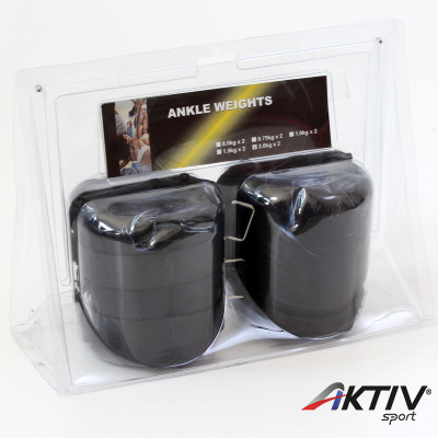 Aktivsport Csukló és bokasúly állítható 2x2 kg fekete
